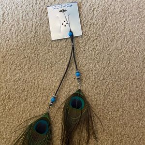 Icing peacock hair clip